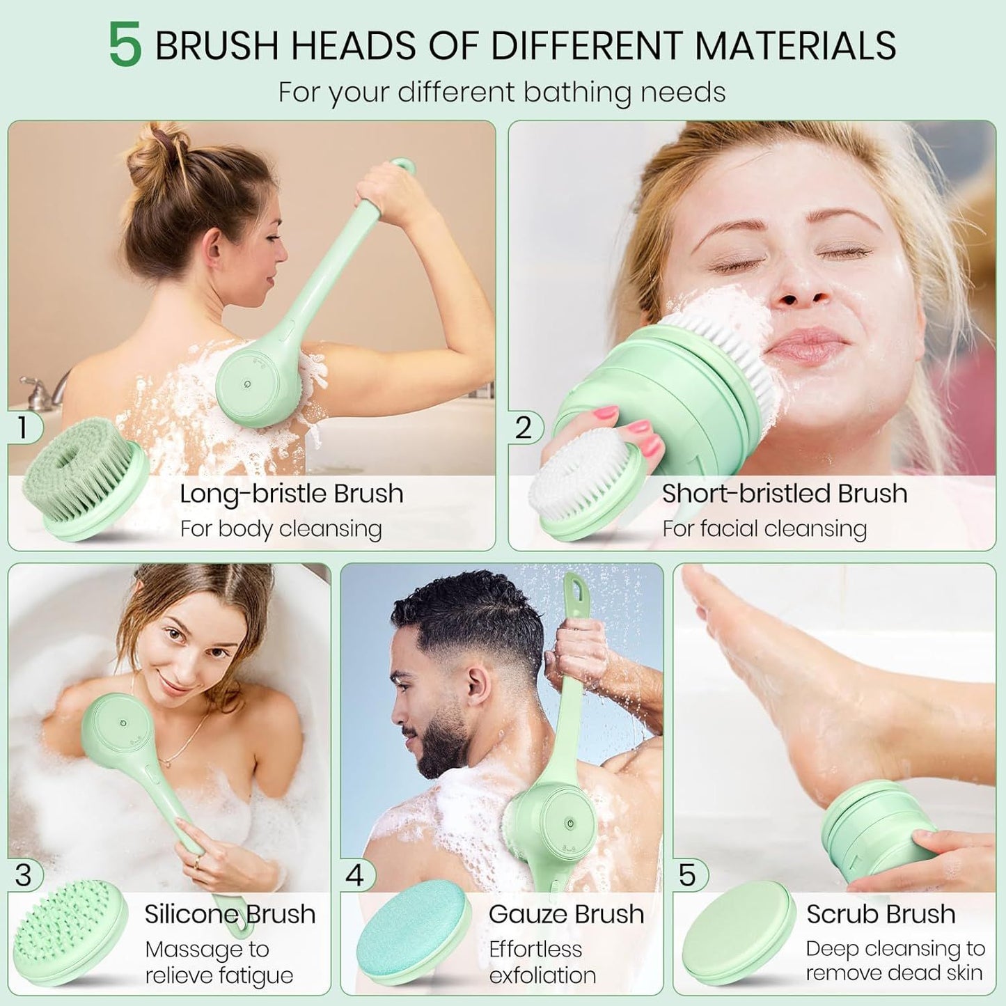 Vnest™ Electric Body Brush for Back