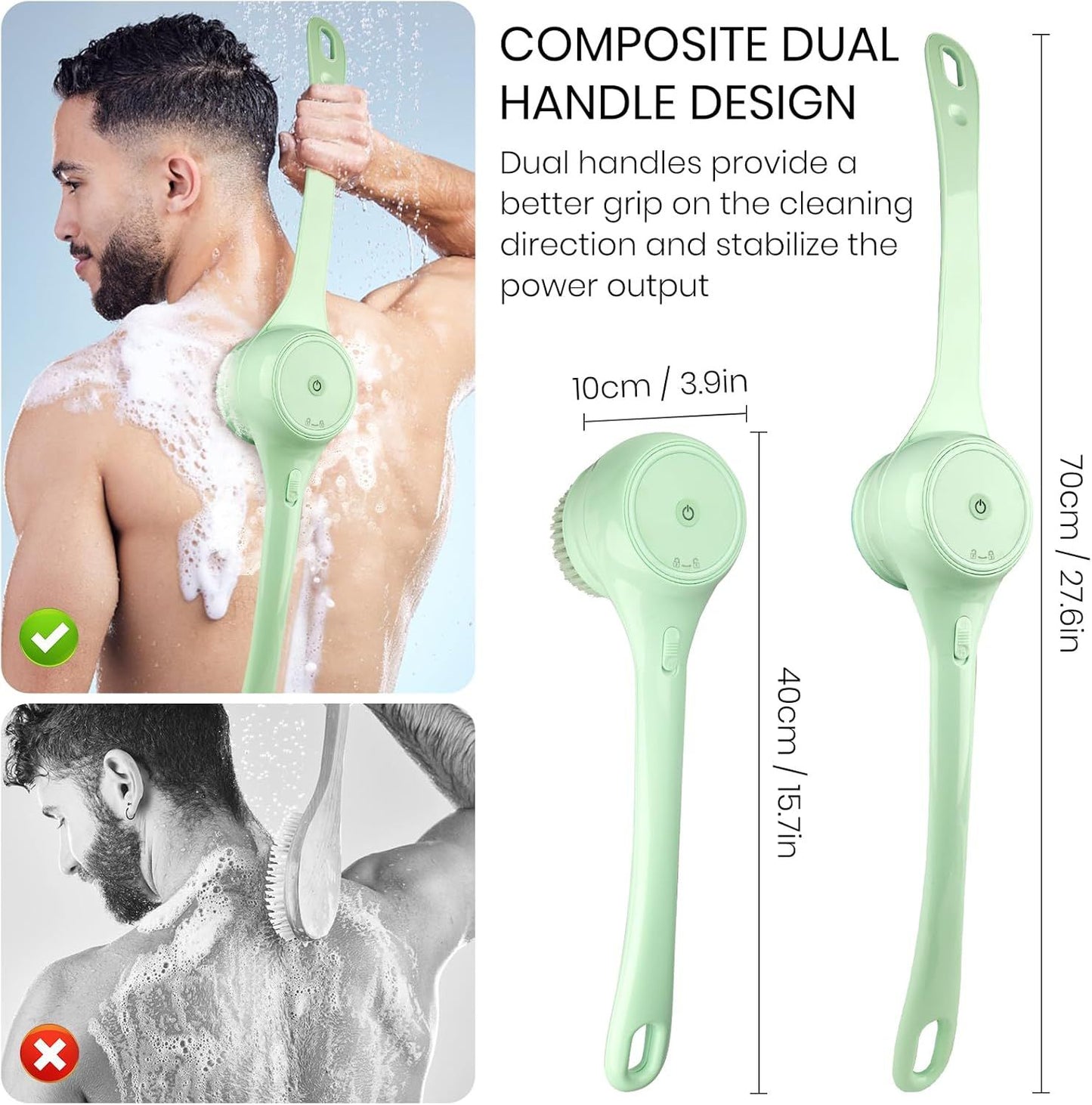 Vnest™ Electric Body Brush for Back