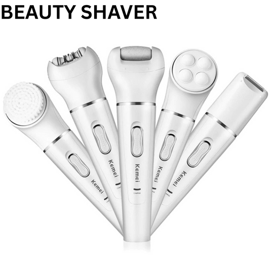 Kemie 5-in-1 Beauty Shaver - Easy Hair Removal, Best Self-Care Gift